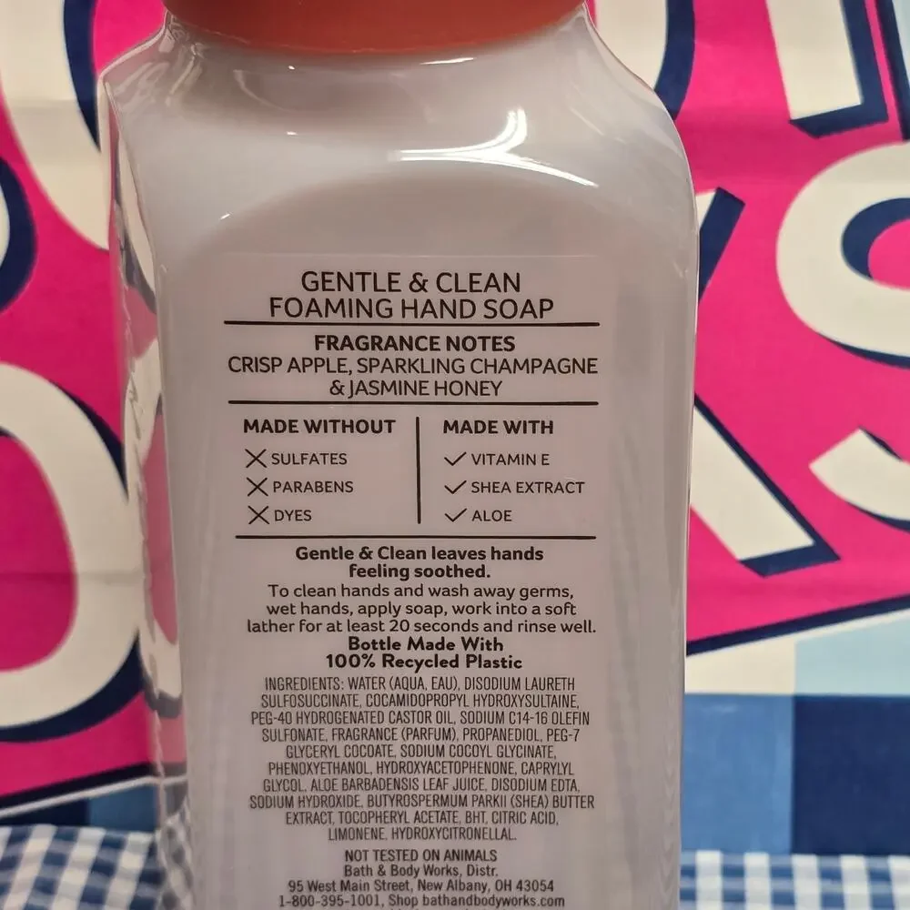 BBW Champagne Apple & Honey Gentle & Clean Foaming Hand Soap | 2 Pack
